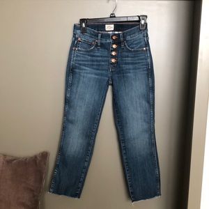 J CREW HIGH RISE TOOTHPICK JEAN